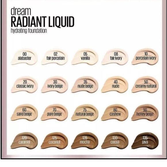 Maybelline Dream Radiant Liquid Foundation - Java 135 - Picture 3 of 3